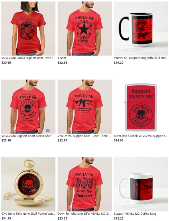 Vietnam Vets Legacy Vets MC - VNVLC MC Mugs, Watches, Lighters and Shirts Products